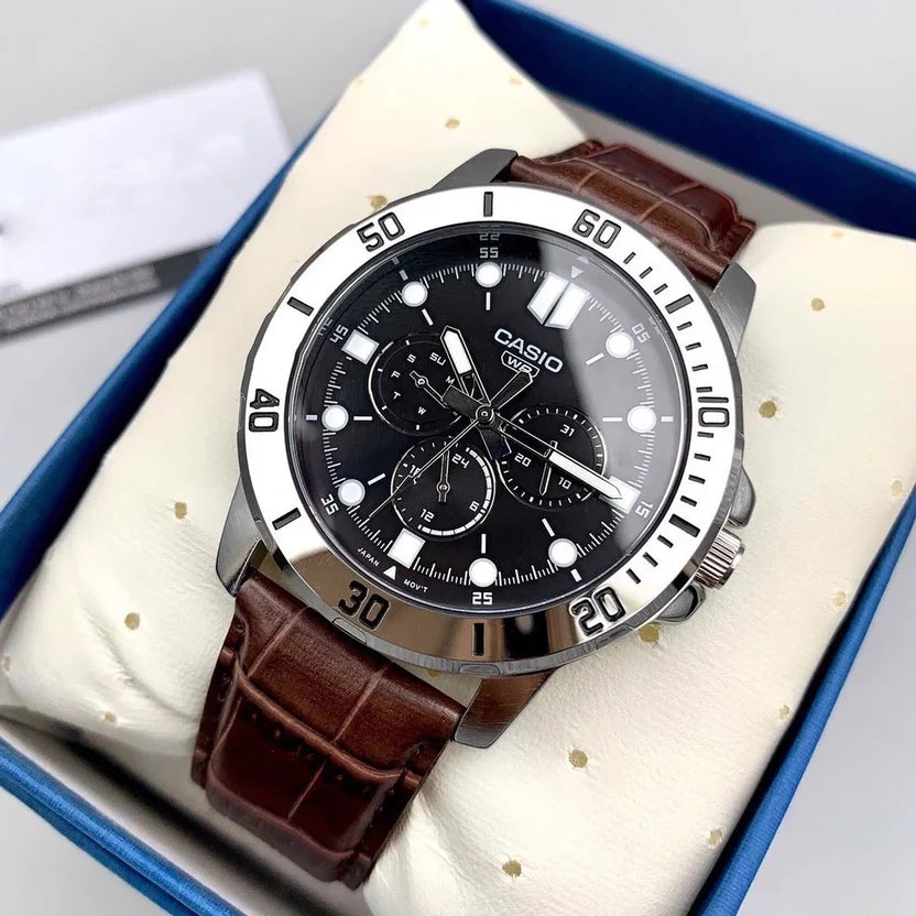 Reloj Casio MTP-VD300L-1EU Negro Cuero Water Resistant