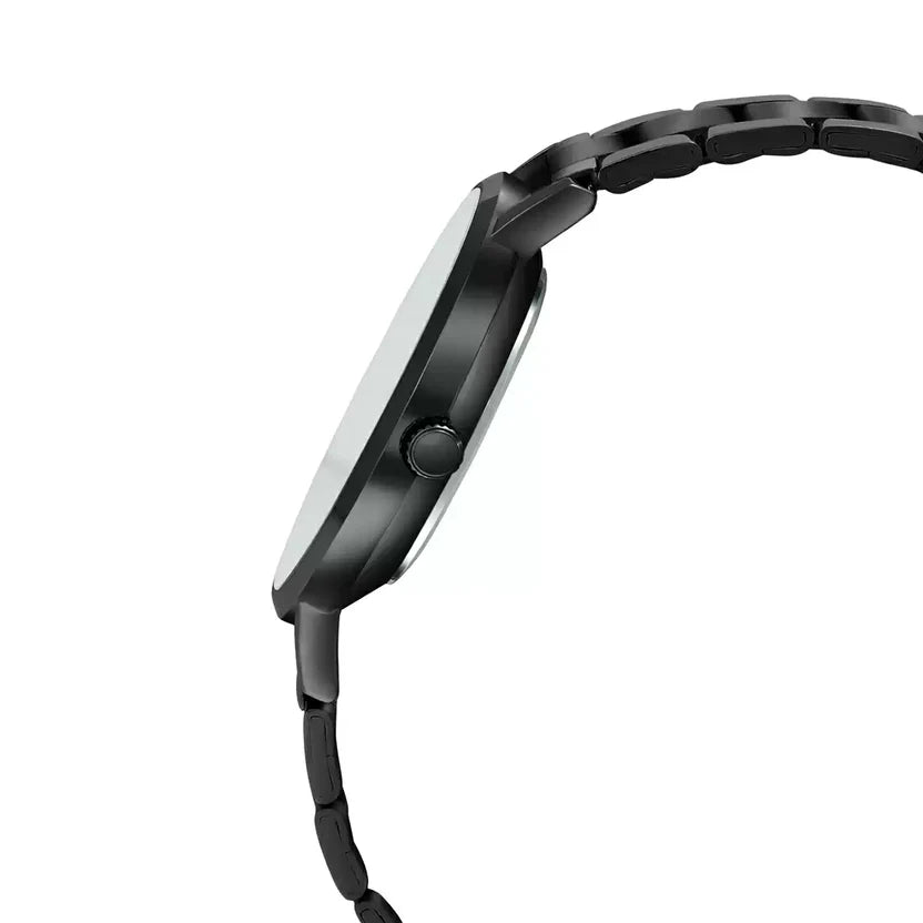 Reloj Casio MTP-VT01B-2BUDF Negro Acero Inoxidable Esfera Azul Minimalista