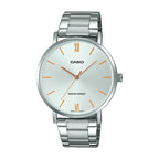 Reloj Casio MTP-VT01D-7B Acero Inoxidable Esfera Blanca Minimalista