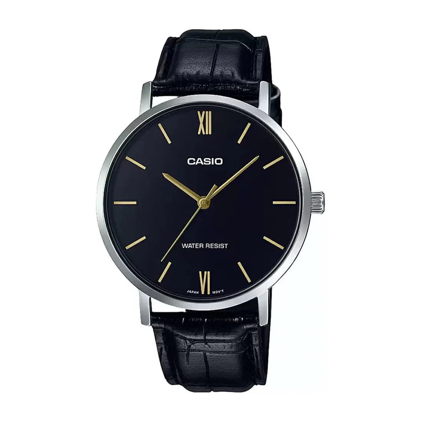 Reloj Casio MTP-VT01L-1B Negro Cuero