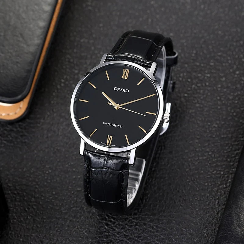 Reloj Casio MTP-VT01L-1B Negro Cuero