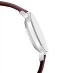 Reloj Casio MTP-VT01L-2B Cuero Café Esfera Azul Minimalista 30M