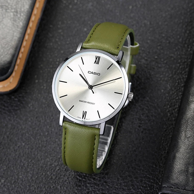 Reloj Casio MTP-VT01L-3BUDF Cuero Cristal Mineral