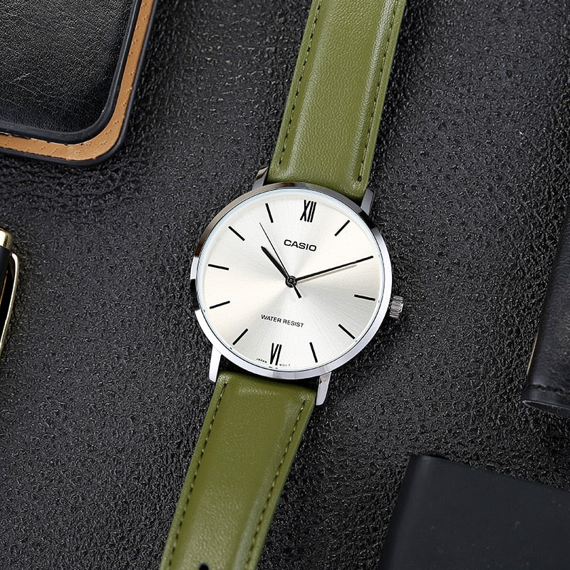 Reloj Casio MTP-VT01L-3BUDF Cuero Cristal Mineral