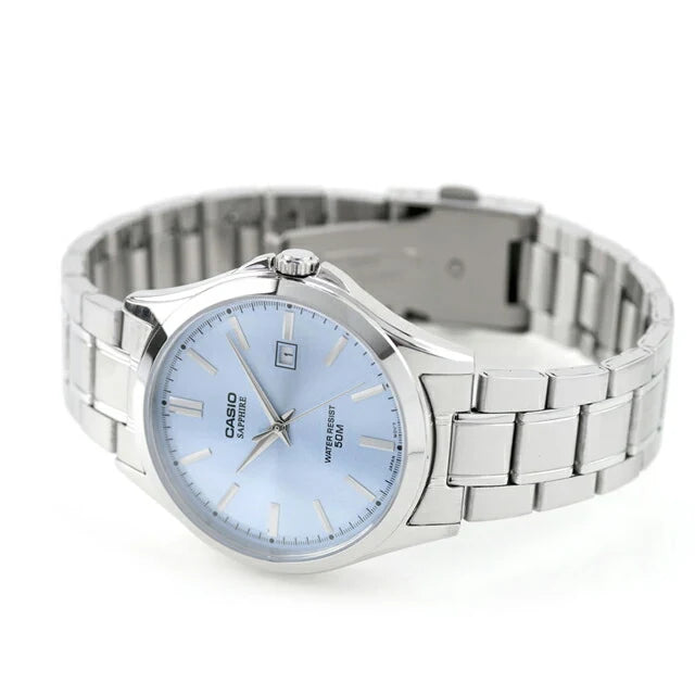 Reloj Casio MTS-115D-2A2VDF Acero Cristal Zafiro Fecha 50M