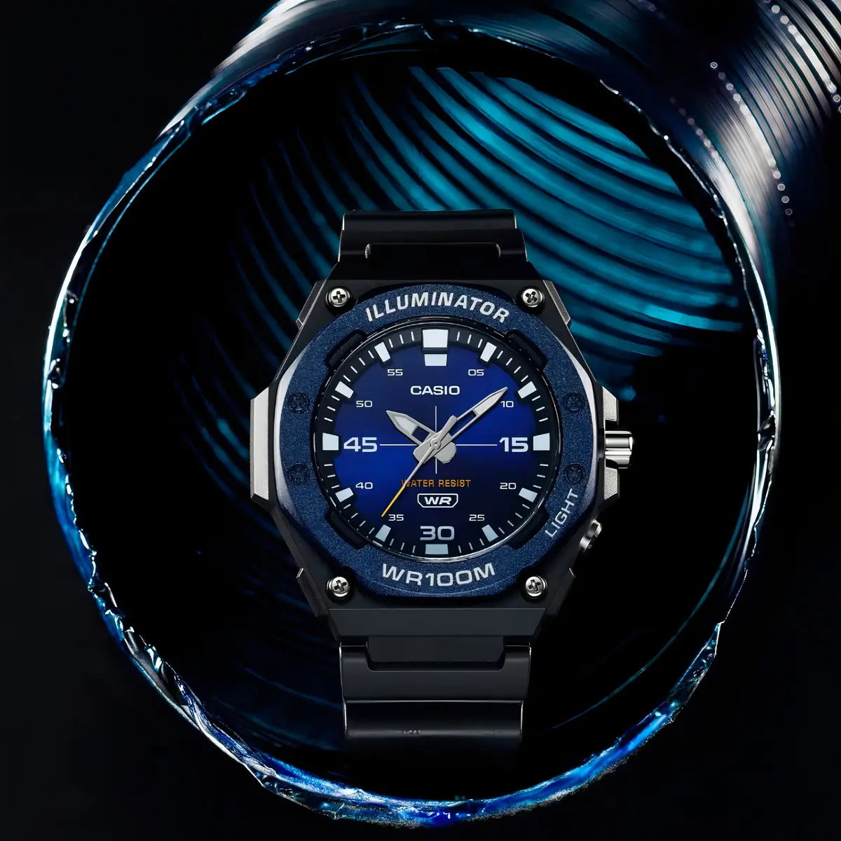 Reloj Casio MW-620H-2AV Resina Azul Analógico Deportivo 100M