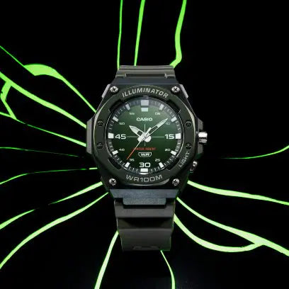 Reloj Casio MW-620H-3AV Verde Resina 100M
