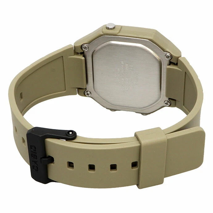 Reloj Casio W-217H-5AVDF Beige Verde Digital 50M