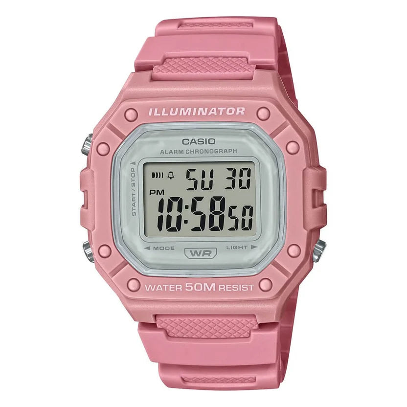 Reloj Casio W-218HC-4AVDF Rosa Digital 50M