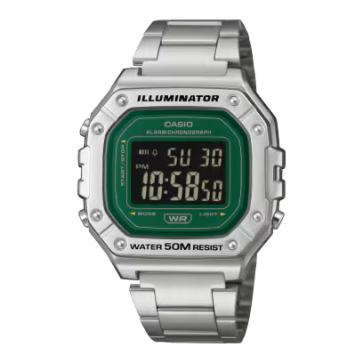 Reloj Casio W-218HD-3AV Verde Acero 50M