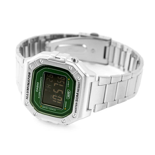Reloj Casio W-218HD-3AV Verde Acero 50M