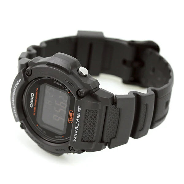 Reloj Casio W-219H-8BVDF Negro Resina 50M