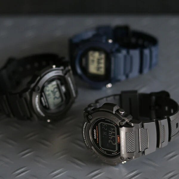 Reloj Casio W-219H-8BVDF Negro Resina 50M