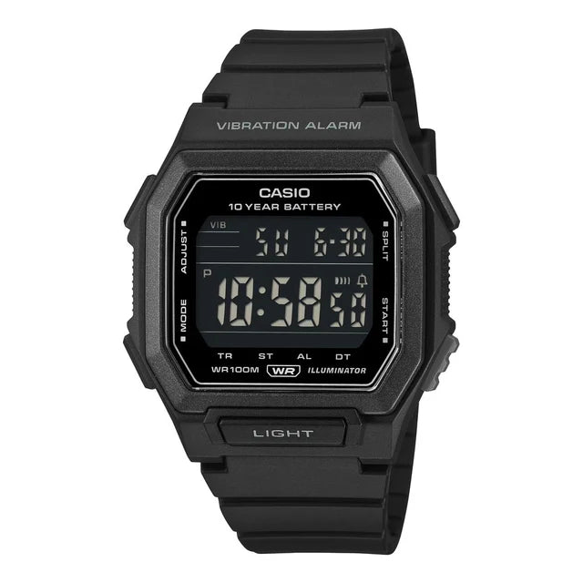 Reloj Casio W-738H-1BVDF Negro Digital Vibración 100M Batería 10 Años