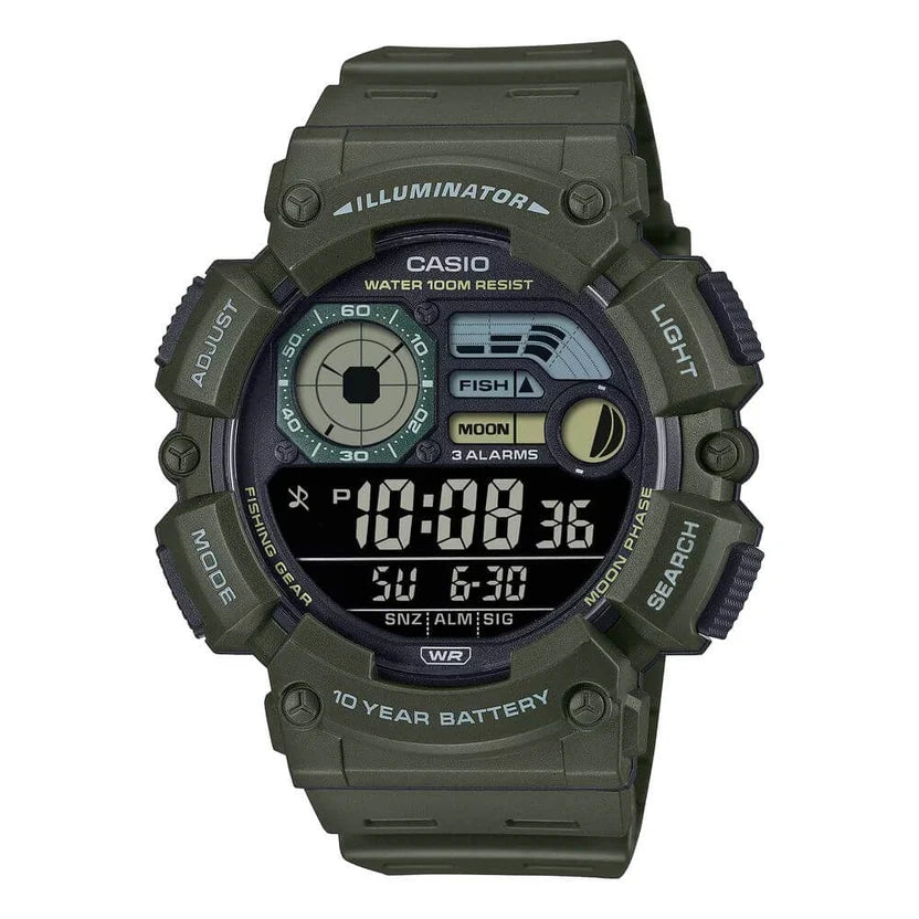 Reloj Casio WS-1500H-3BVDF Verde Digital Pesca 100M