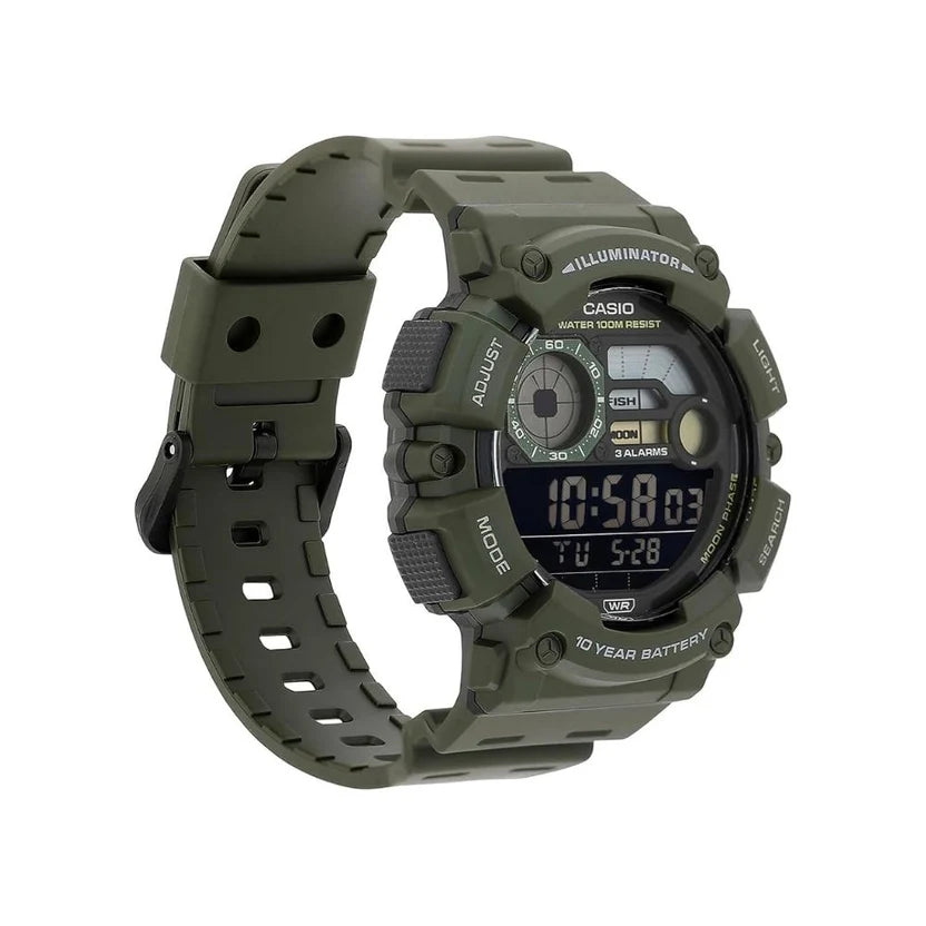 Reloj Casio WS-1500H-3BVDF Verde Digital Pesca 100M