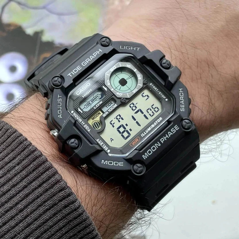 Reloj Casio WS-1700H-1AVDF Negro Digital Mareas 100M