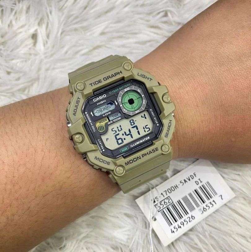 Reloj Casio WS-1700H-5A Digital Marrón Deportivo Resina 100M