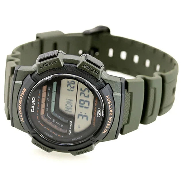 Reloj Casio WS-1800H-3AV Verde Digital Deportivo Resina 100M