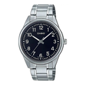 Reloj Casio MTP-V005D-1B4 Acero Inoxidable Esfera Negra 30M