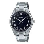 Reloj Casio MTP-V005D-1B4 Acero Inoxidable Esfera Negra 30M