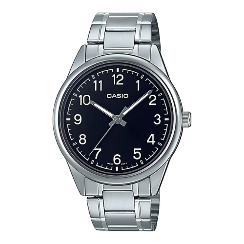 Reloj Casio MTP-V005D-1B4 Acero Inoxidable Esfera Negra 30M